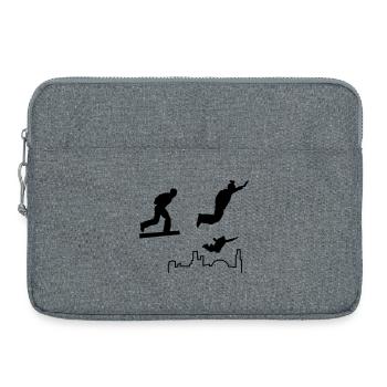 Saut de base - Sacoche pour ordinateur portable 15 pouces - gris chiné - Devant
