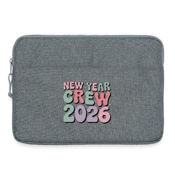 2026 New Year Crew  - Laptoptasche 15" - Grau meliert - Vorne