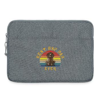 Best GSP Dad Ever German Shorthaired Pointer Retro - Laptop bag 15" - heather grey - Front