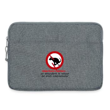 Objections_rejetees - Sacoche pour ordinateur portable 15 pouces - gris chiné - Devant