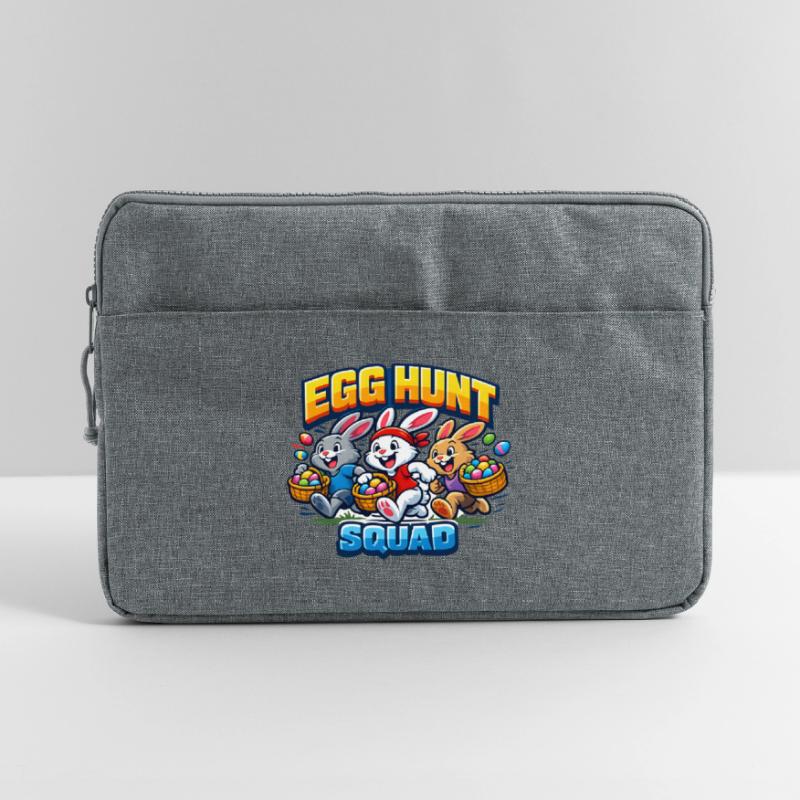 Egg Hunt Squad Kids Easter Easter Egg Laptop bag 15"