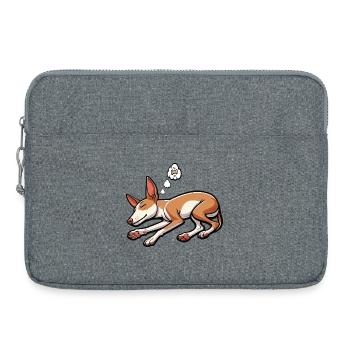 Podenco Podencos Podencoliebhaber Podencobesitzer - Laptoptasche 15" - Grau meliert - Vorne