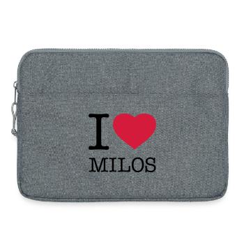 I LOVE MILOS - Sacoche pour ordinateur portable 15 pouces - gris chiné - Devant