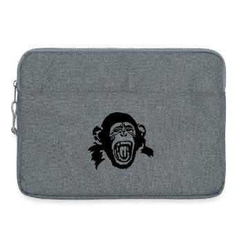 singe - Sacoche pour ordinateur portable 15 pouces - gris chiné - Devant