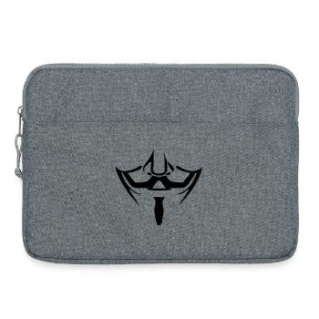 Anonymous Maske - Laptoptasche 15" - Grau meliert - Vorne