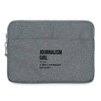 Journalismus Mädchen Lustiger Spruch - Laptoptasche 15" - Grau meliert - Vorne