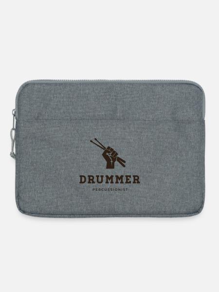 Schlagzeuger, Perkussionist - Laptoptasche 15" - Grau meliert