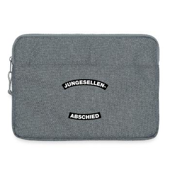 Bachelor Party Frame (Bachelor Party MC Rocker Design) - Laptop bag 15" - heather grey - Front