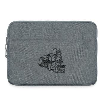 Railway Line Sketch - Laptop bag 15" - heather grey - Front