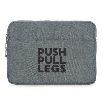 Push Pull Legs Repeat Trainingssplit - Laptop bag 15" - heather grey - Front