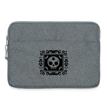 Jour du Crâne Mort - Sacoche pour ordinateur portable 15 pouces - gris chiné - Devant