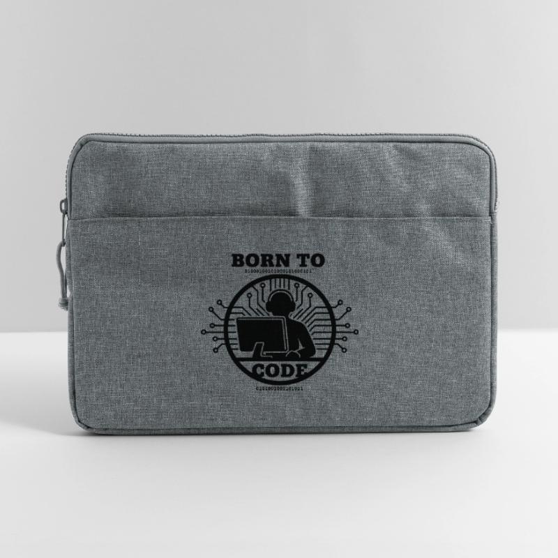 Coder Born to Code Programmer Laptop bag 15"
