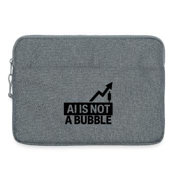 AI Is Not a Bubble - Laptop bag 15" - heather grey - Front