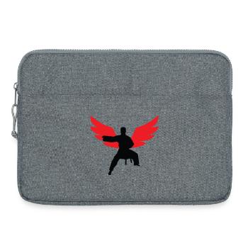 Aïkido - Art Martial - Aïkidoka - Sacoche pour ordinateur portable 15 pouces - gris chiné - Devant