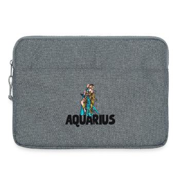 Jeune Fille Verseau dans Aqua Flow - Sacoche pour ordinateur portable 15 pouces - gris chiné - Devant