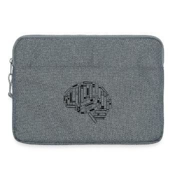 Connaissance du cerveau à partir des livres - Sacoche pour ordinateur portable 15 pouces - gris chiné - Devant