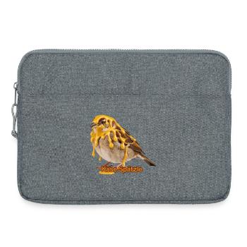  Käse Spätzle Spatz Lustiger Schwaben Spruch Für - Laptoptasche 15" - Grau meliert - Vorne