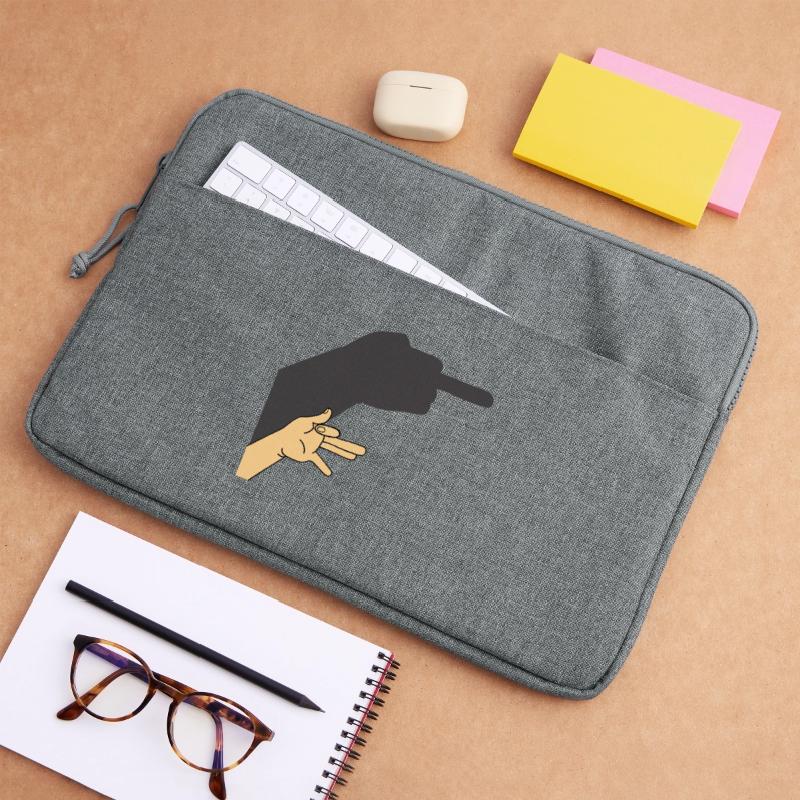 Schatten eines Hundes oder nicht Laptoptasche 15"