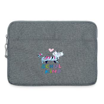 stolzes Schulkind - Laptoptasche 15" - Grau meliert - Vorne