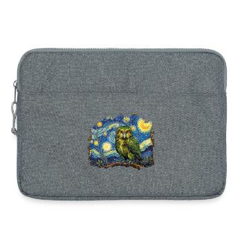Kakapo-Nacht Neuseeland-Papagei Kakapo-Vogel Sternenklar - Laptoptasche 15" - Grau meliert - Vorne