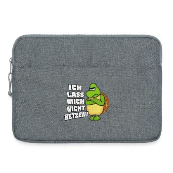 I let not rush me! - Laptop bag 15" - heather grey - Front