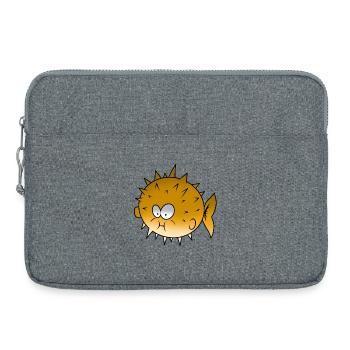 poissons puffer - Sacoche pour ordinateur portable 15 pouces - gris chiné - Devant