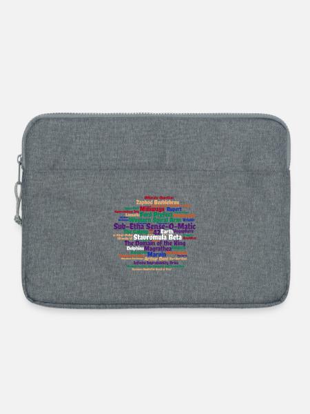 Sci Fi Wortwolke mit 42 - Laptoptasche 15" - Grau meliert