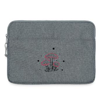 Champignons aux étoiles, automne - Sacoche pour ordinateur portable 15 pouces - gris chiné - Devant
