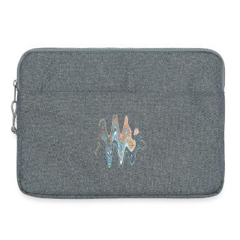Design rétro 20e - Sacoche pour ordinateur portable 15 pouces - gris chiné - Devant