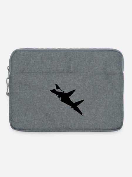 Flugzeug - Laptoptasche 15" - Grau meliert