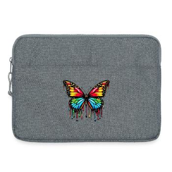 Butterfly - Laptop bag 15" - heather grey - Front