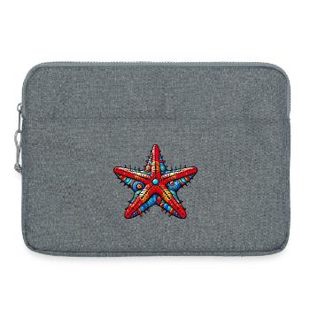 Étoile de mer - Sacoche pour ordinateur portable 15 pouces - gris chiné - Devant