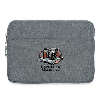Conception d’appareils photo vintage pour les créatifs - Sacoche pour ordinateur portable 15 pouces - gris chiné - Devant