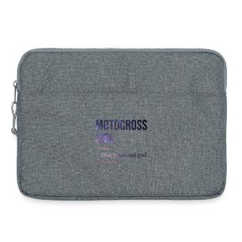 motocross - Sacoche pour ordinateur portable 15 pouces - gris chiné - Devant