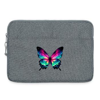 Schmetterling - Laptoptasche 15" - Grau meliert - Vorne