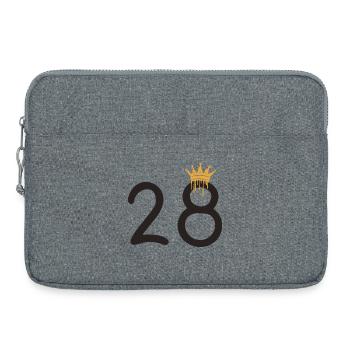 28 - Laptop bag 15" - heather grey - Front