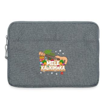 Hawaiian Ukulele Uke Christmas - Laptop bag 15" - heather grey - Front