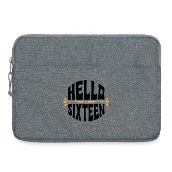 Hallo Sixteen 16 Year OldDesign - Laptoptasche 15" - Grau meliert - Vorne