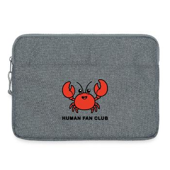 AI Human Fan Club - Laptop bag 15" - heather grey - Front