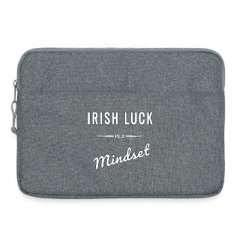 Irish Luck ist eine Frage des Mindsets - Laptoptasche 15" - Grau meliert - Vorne