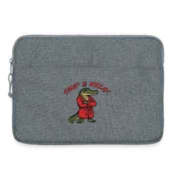 Snap & Relax - Laptop bag 15" - heather grey - Front