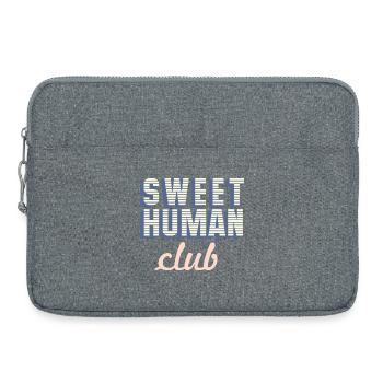 Sweet Human Club Logo - Laptoptasche 15" - Grau meliert - Vorne