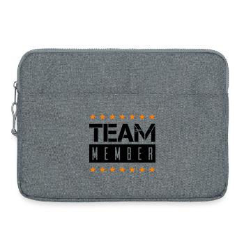 team_member - Sacoche pour ordinateur portable 15 pouces - gris chiné - Devant