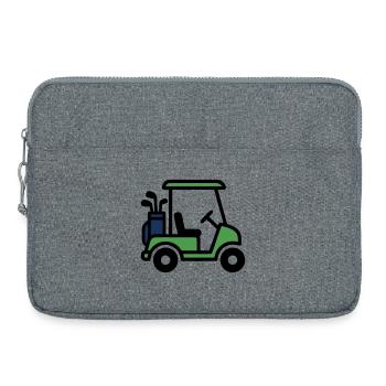 Voiturette de golf Voiture de golf Club de golf Hommes - Sacoche pour ordinateur portable 15 pouces - gris chiné - Devant
