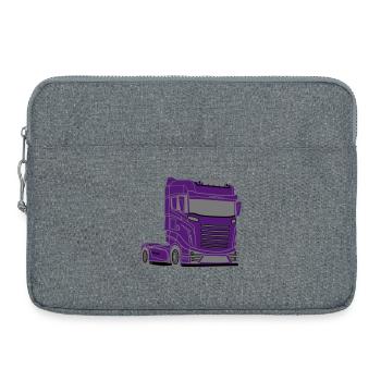 Camion, Camion, Camion, Voiture, Camionneur, Voiture, - Sacoche pour ordinateur portable 15 pouces - gris chiné - Devant