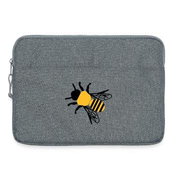 Biene klein - Laptoptasche 15" - Grau meliert - Vorne
