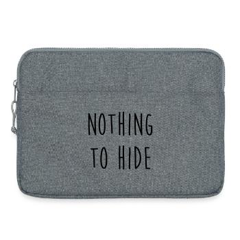 Nothing to Hide / Style / Mode / Swag / Vogue - Laptop bag 15" - heather grey - Front