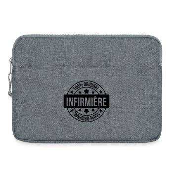 Infirmière / Infirmier / Hôpital / Médecine / - Sacoche pour ordinateur portable 15 pouces - gris chiné - Devant