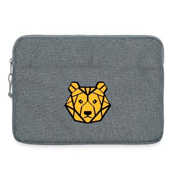 bear - Laptop bag 15" - heather grey - Front