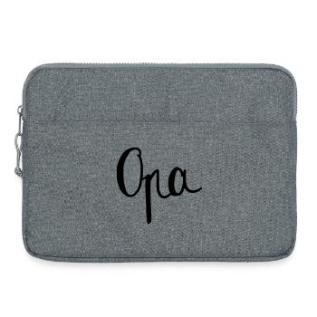Opa - Laptoptasche 15" - Grau meliert - Vorne